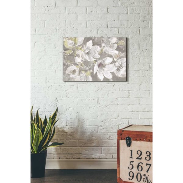 Magnolias in Bloom Greige  by Albena Hristova, Canvas Wall Art Cheap